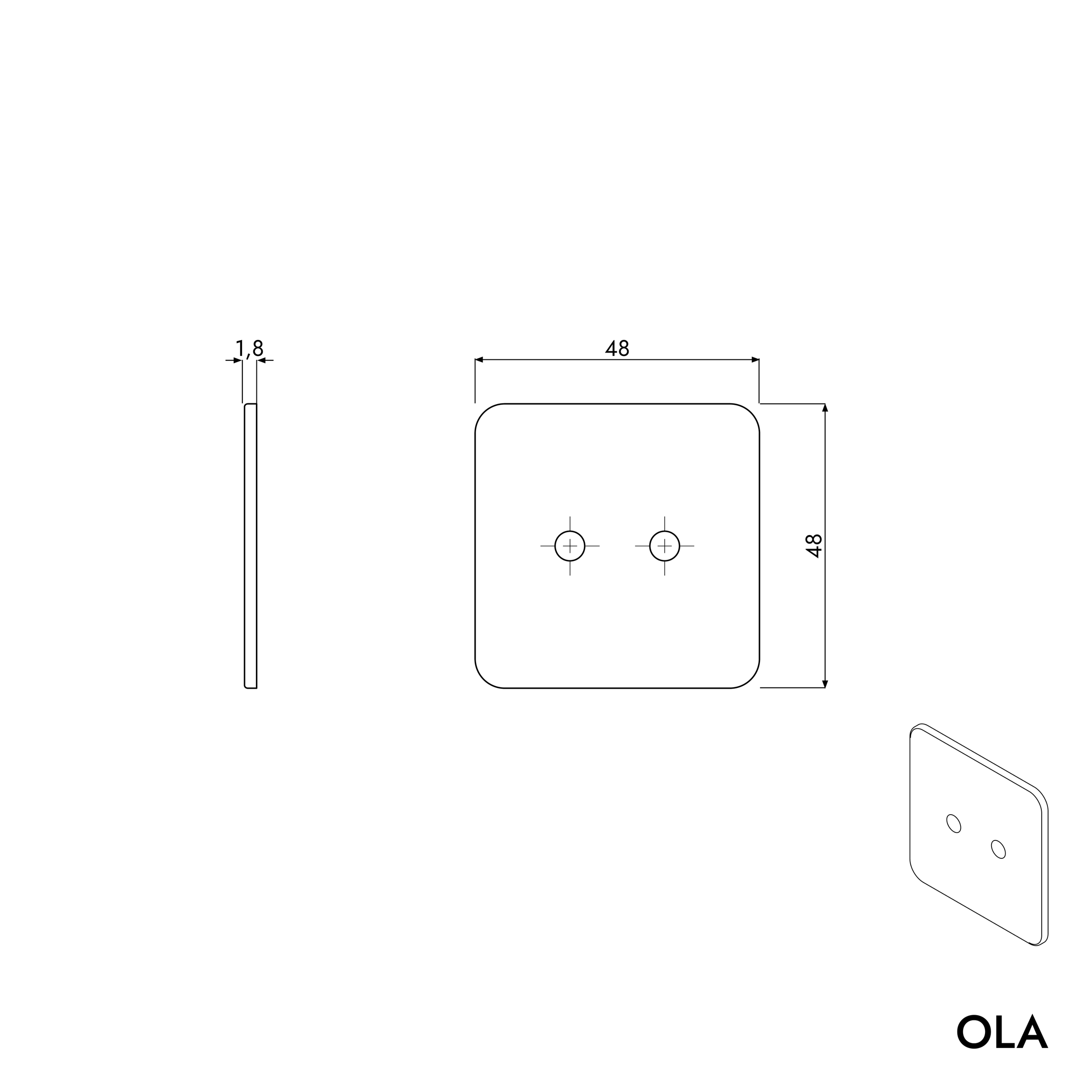 Pappersrullhållare OLA