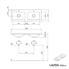Tvättställsskåp LAVOA 120 cm