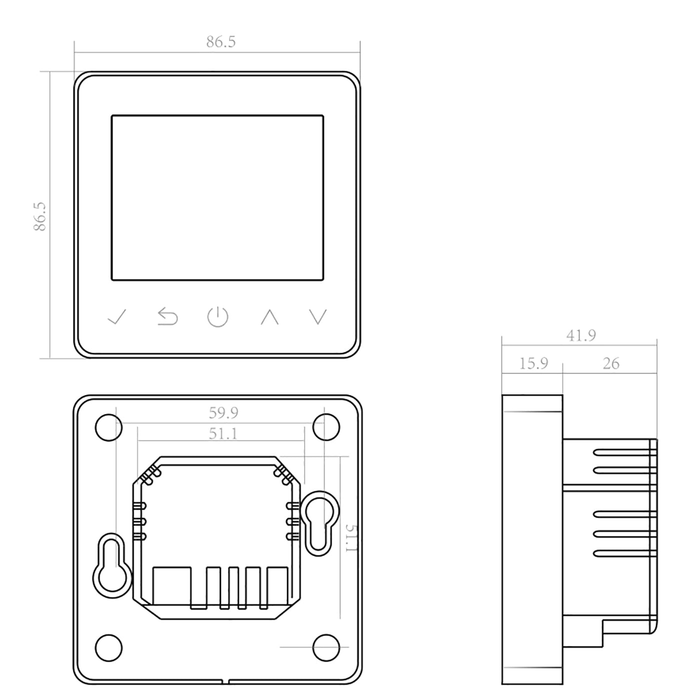 Termostat ET61W