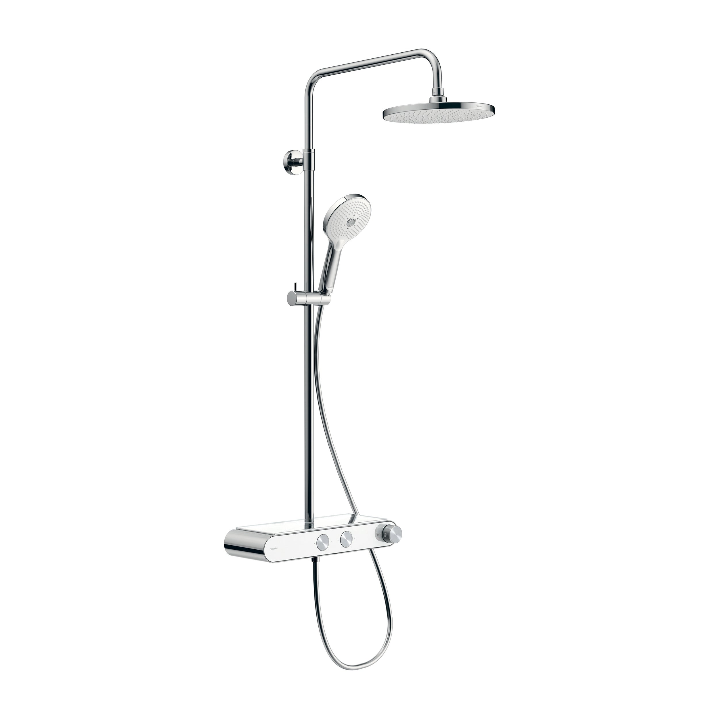 Duravit duschsystem med termostat och glashylla