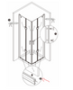 Reservdel - BERNSTEIN duschväggar DX213 / DX403 / DX407 / EX213 / EX403 / EX406