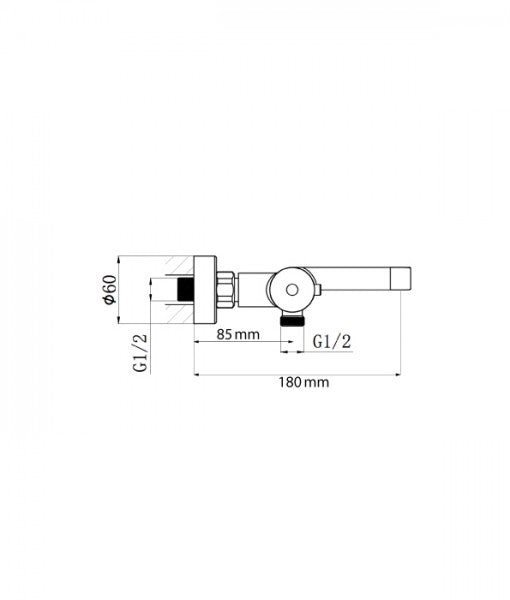 Duscharmatur Väggmonterad blandare 4021