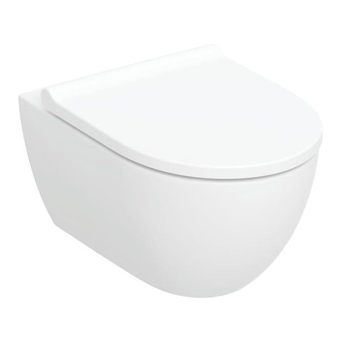 Geberit Acanto vägghängd WC utan spolkant med WC-sits