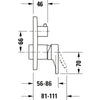 Duravit Tulum concealed shower mixer 