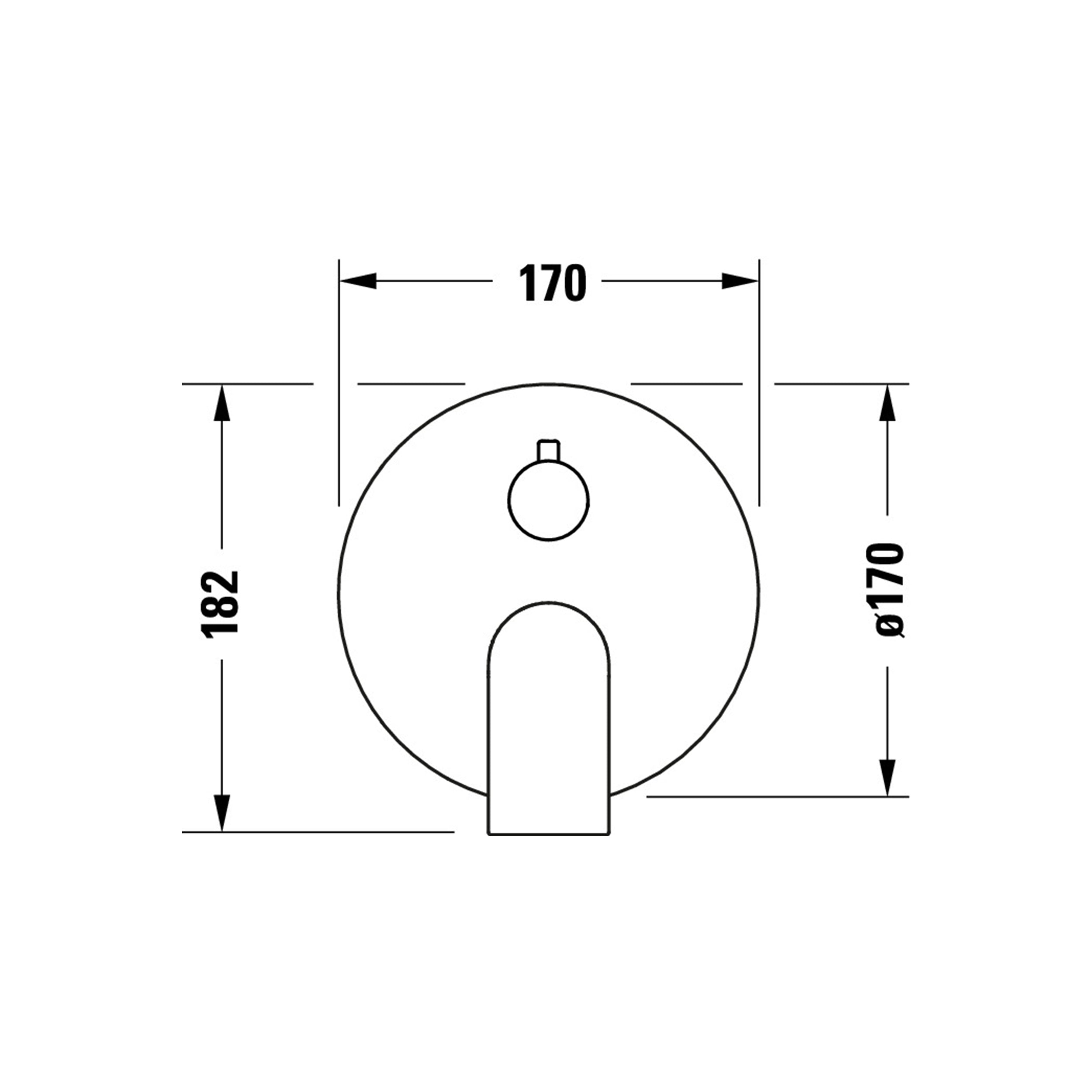 Duravit Tulum concealed shower mixer 
