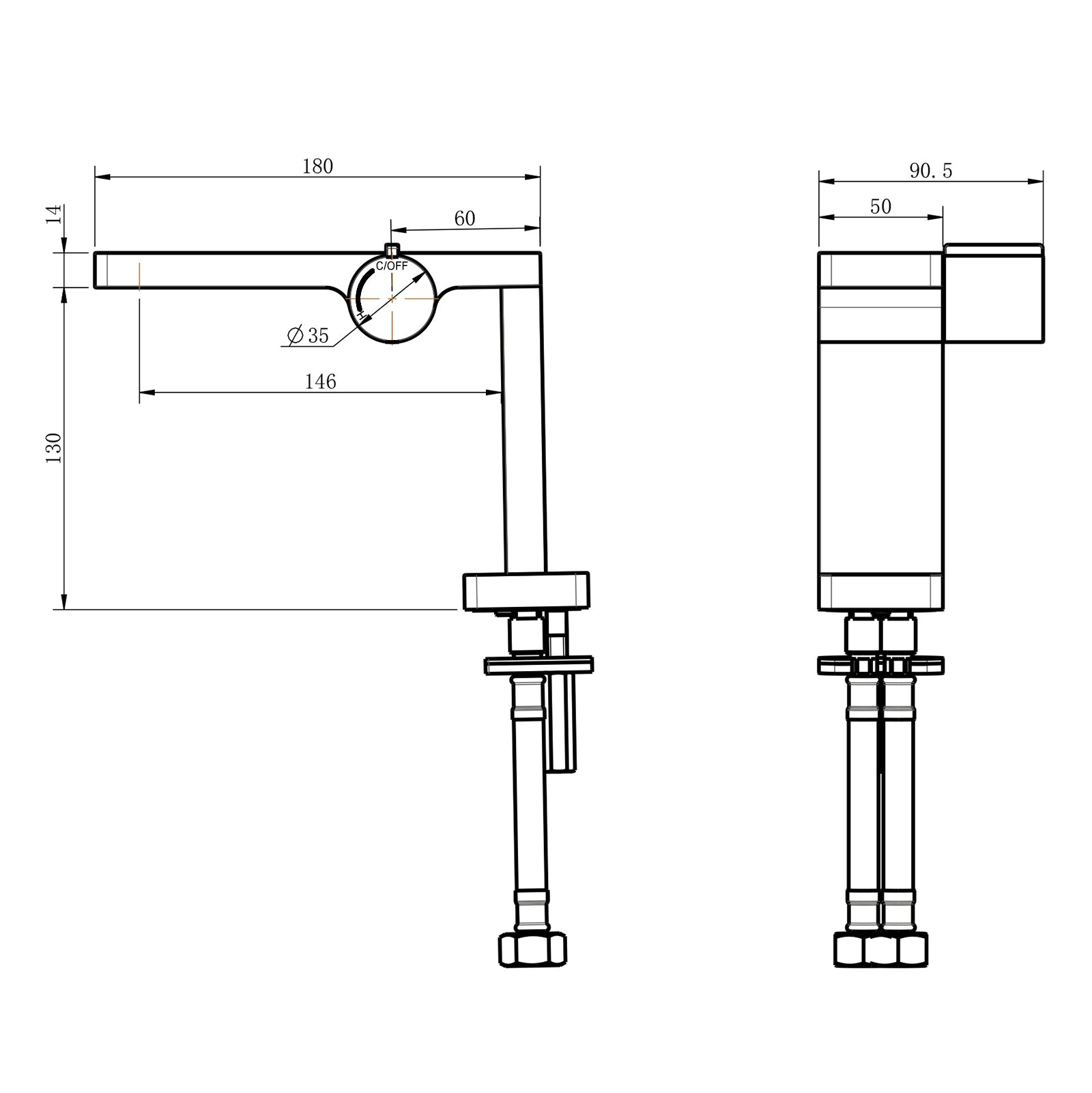 Design tvättställsblandare Tvättställsblandare NT3110G