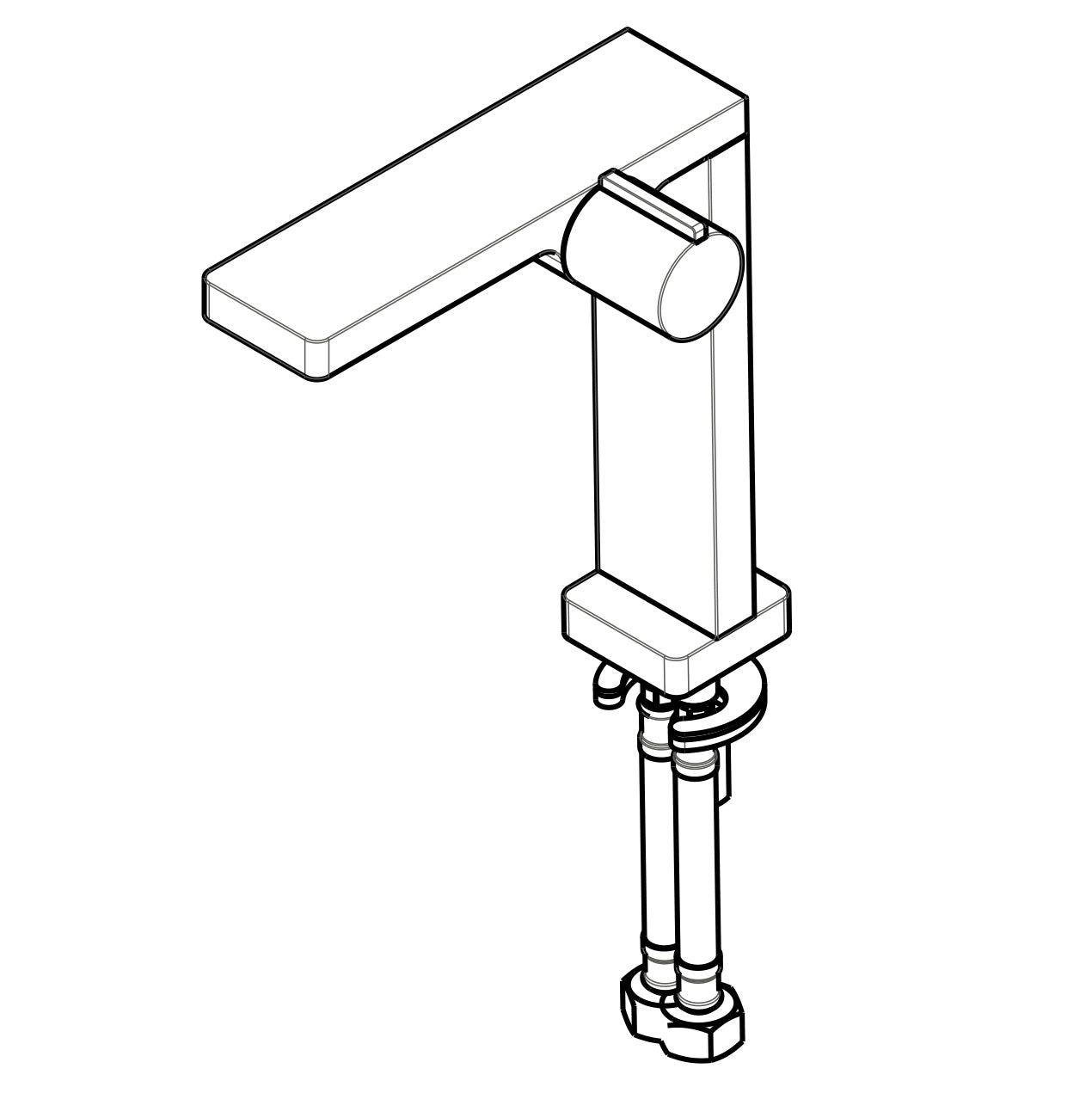 Design tvättställsblandare Badrumsblandare NT3220B