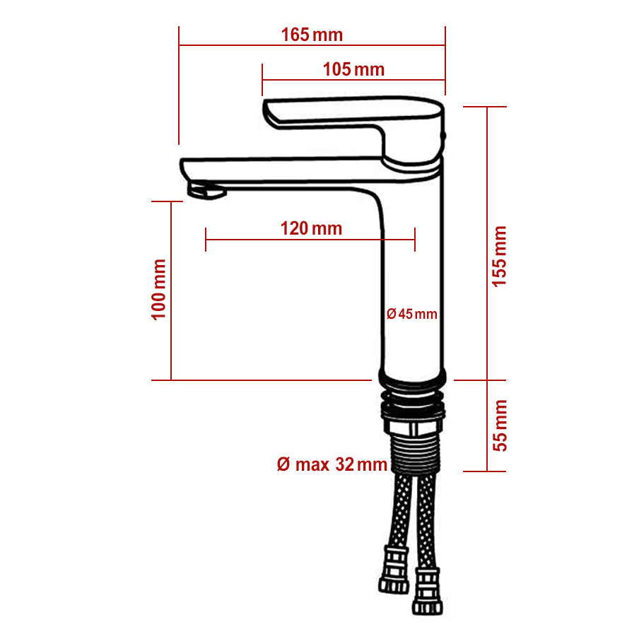 Design tvättställsblandare 4024CB
