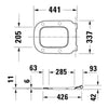 Duravit Univavo universell toalettsits med soft-close